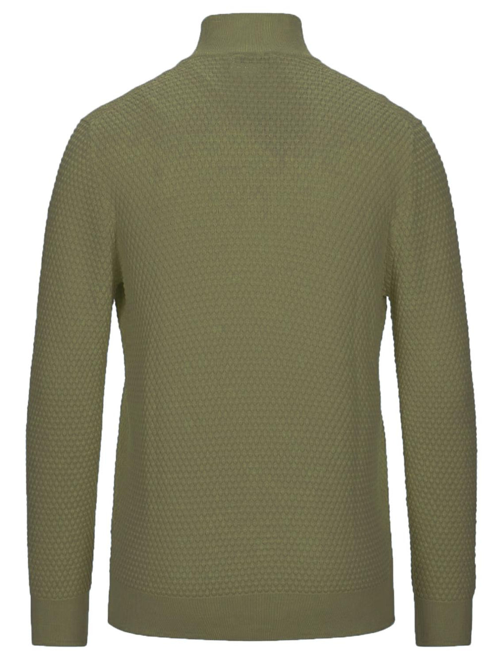 Gran Sasso vest groen-100% katoen-HEREN TRUIEN & VESTEN-Groen