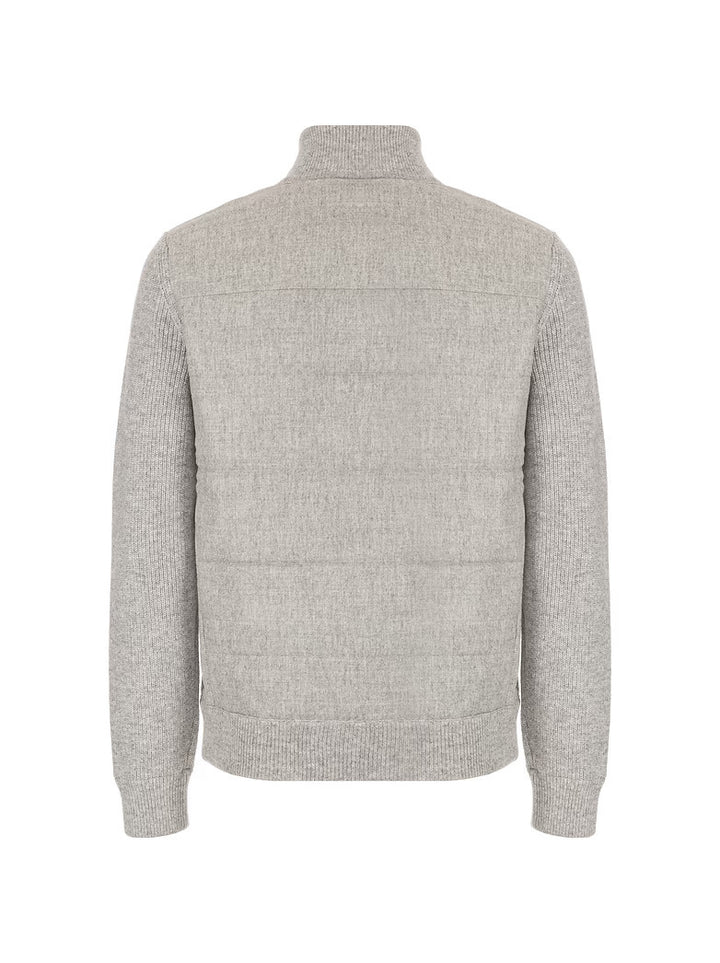 Gran Sasso Vest met Rits – Grijs-100% wol-HEREN TRUIEN & VESTEN-Grijs