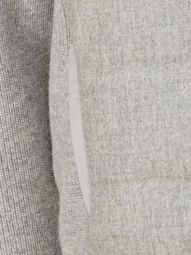 Gran Sasso Vest met Rits – Grijs-100% wol-HEREN TRUIEN & VESTEN-Grijs