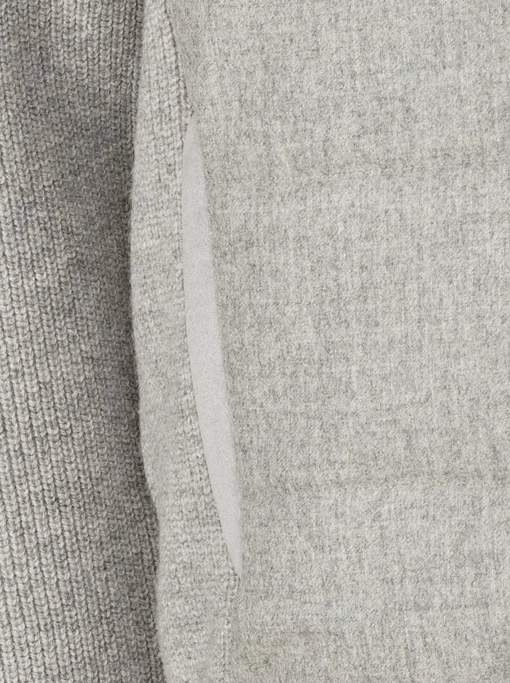 Gran Sasso Vest met Rits – Grijs-100% wol-HEREN TRUIEN & VESTEN-Grijs