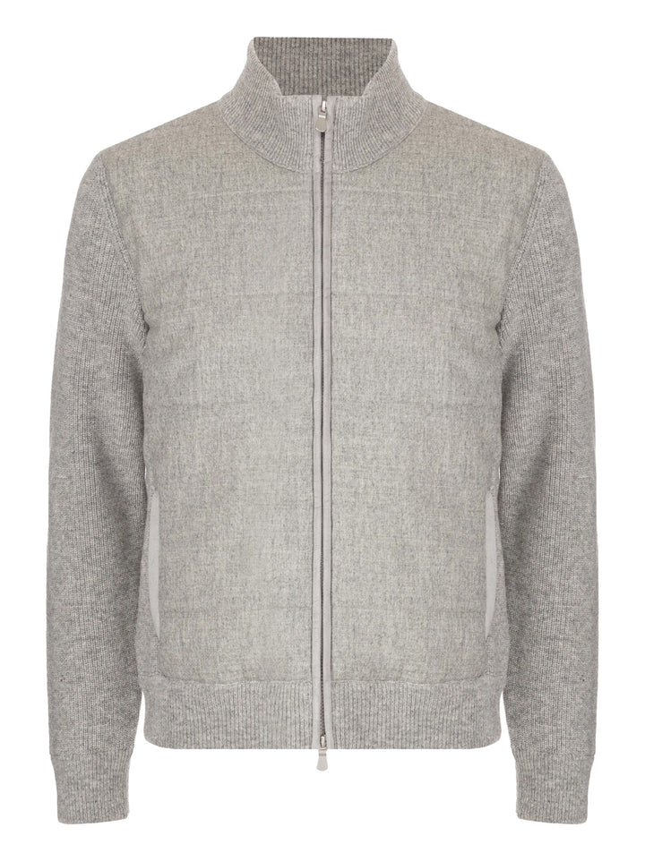 Gran Sasso Vest met Rits – Grijs-100% wol-HEREN TRUIEN & VESTEN-Grijs