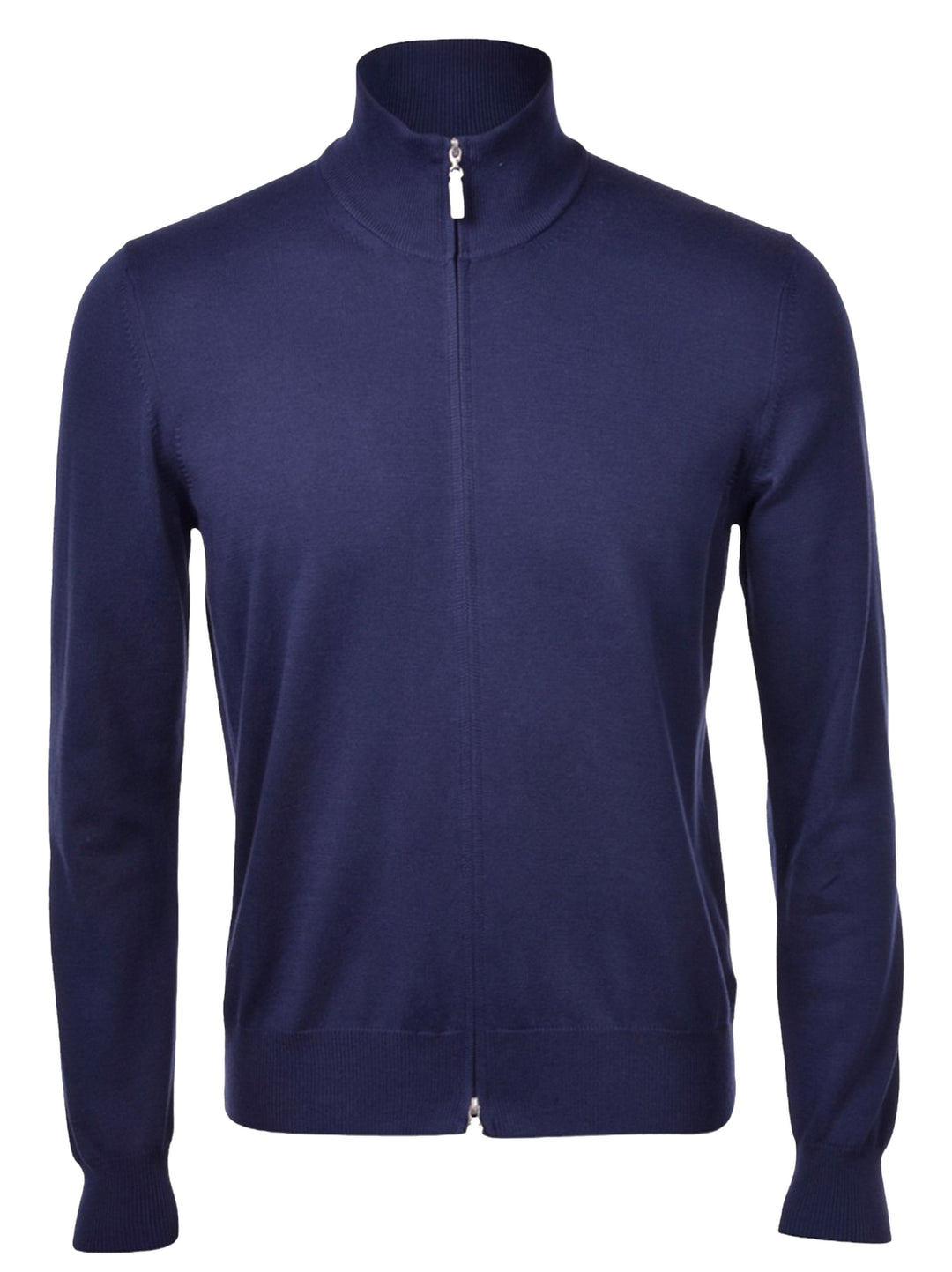 Gran Sasso Vest Navy-100% Katoen-HEREN TRUIEN & VESTEN-Blauw