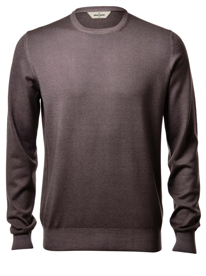 Gran Sasso Vintage trui-100% wol-HEREN TRUIEN & VESTEN-Bruin