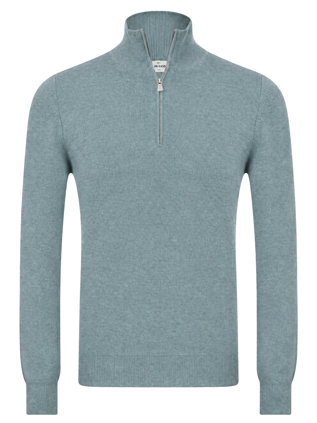 Gran Sasso Wol Cashmere Half Zip – Groen-80% wol, 10% viscose, 10% cashmere-HEREN TRUIEN & VESTEN-Groen