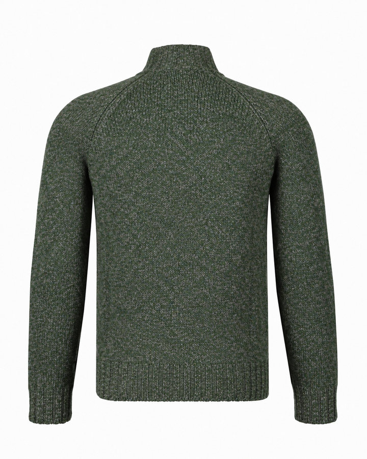 Gran Sasso Wollen Half Zip – Groen-100% wol-HEREN TRUIEN & VESTEN-Groen