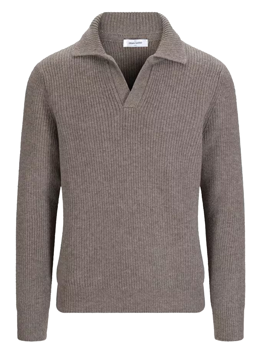 Gran Sasso Wollen Trui Polokraag – Beige-100% wol-HEREN TRUIEN & VESTEN-Beige