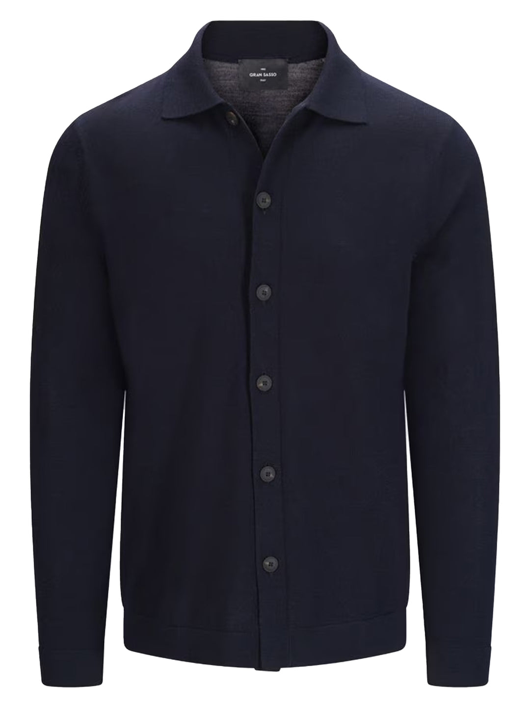 Gran Sasso Wollen Vest  – Blauw-100% lamswol-HEREN TRUIEN & VESTEN-Blauw