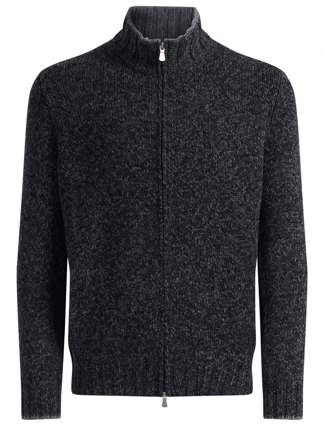 Gran Sasso Wollen Vest met Rits – Antraciet-100% lamswol-HEREN TRUIEN & VESTEN-Antraciet