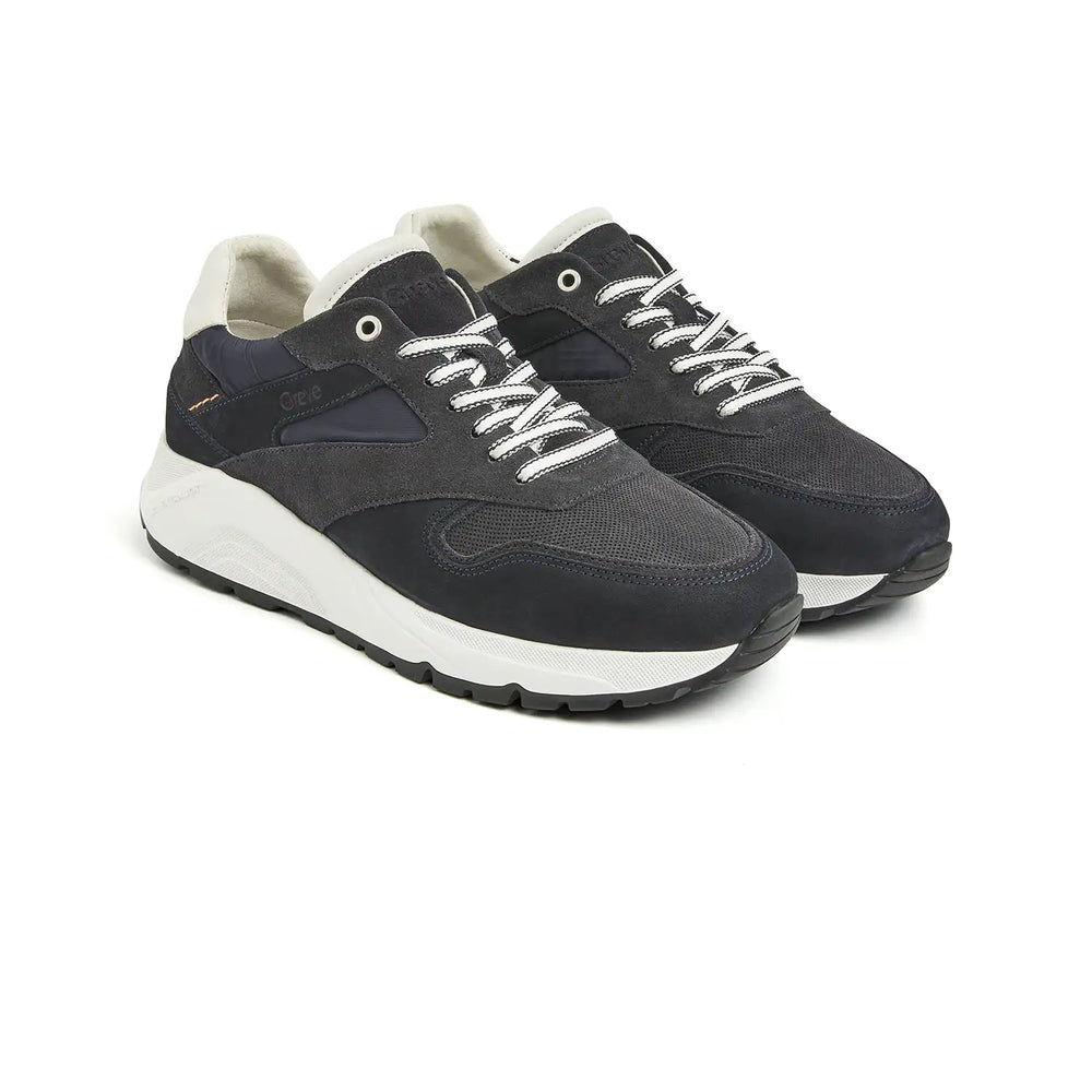 Greve Arnhem Sneakers – Blauw-HEREN SCHOENEN & RIEMEN-Blauw