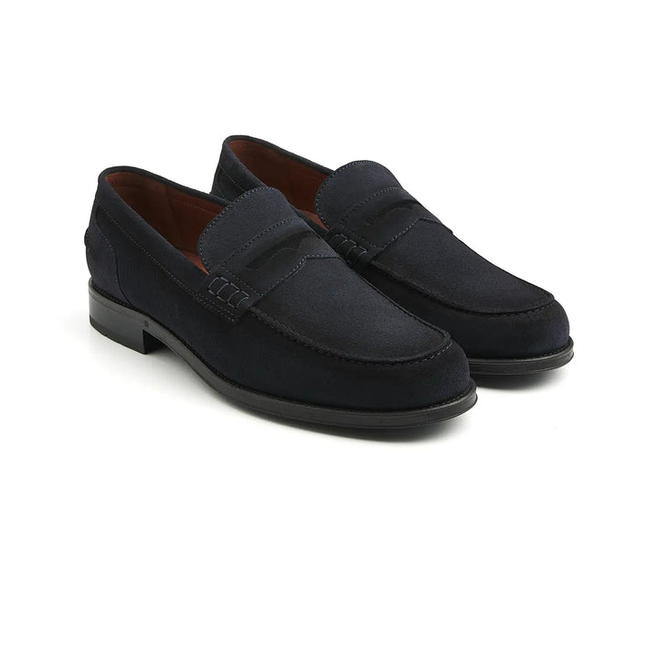 Greve Austin Suède Loafer – Blauw-HEREN SCHOENEN & RIEMEN-Blauw