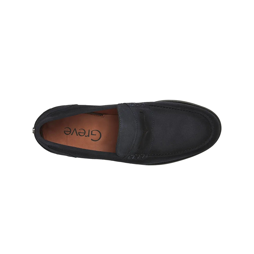Greve Austin Suède Loafer – Blauw-HEREN SCHOENEN & RIEMEN-Blauw