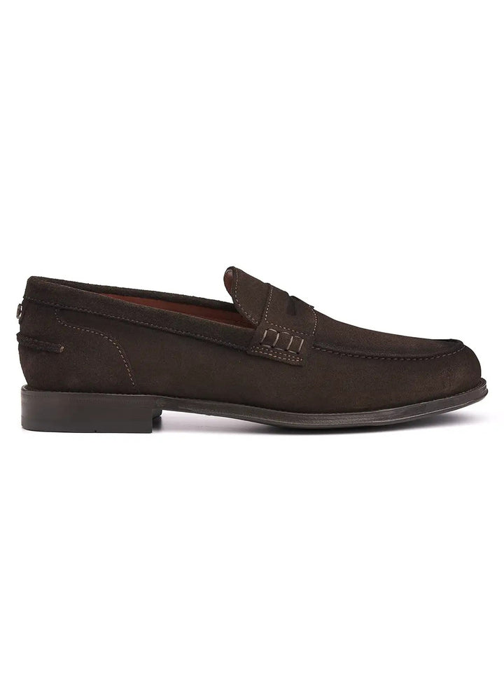 Greve Austin Suède Loafer – Bruin-HEREN SCHOENEN & RIEMEN-Bruin