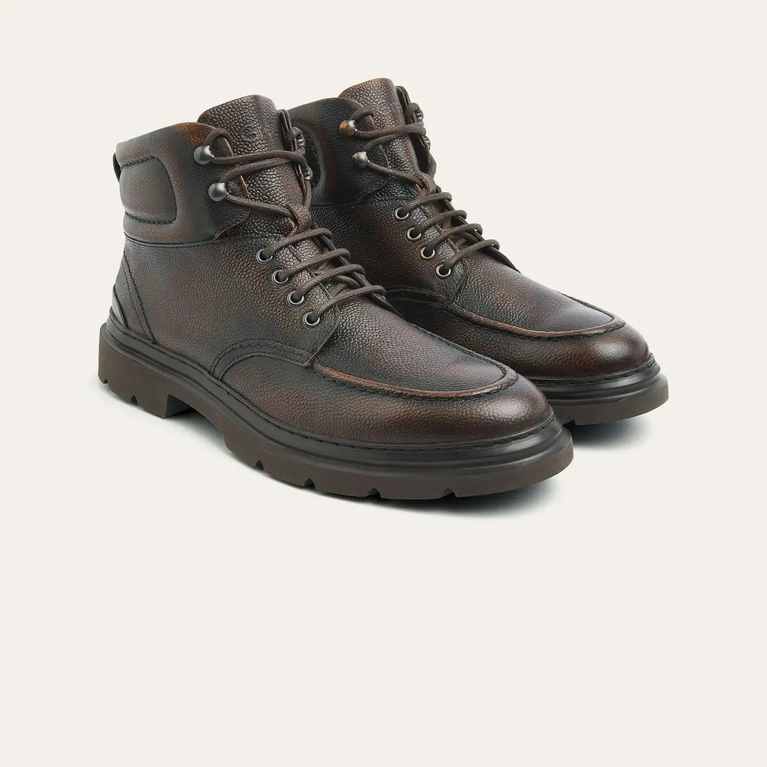 Greve Bolzano Chestnut Caviar Calf Veterschoen – -HEREN SCHOENEN & RIEMEN-Bruin