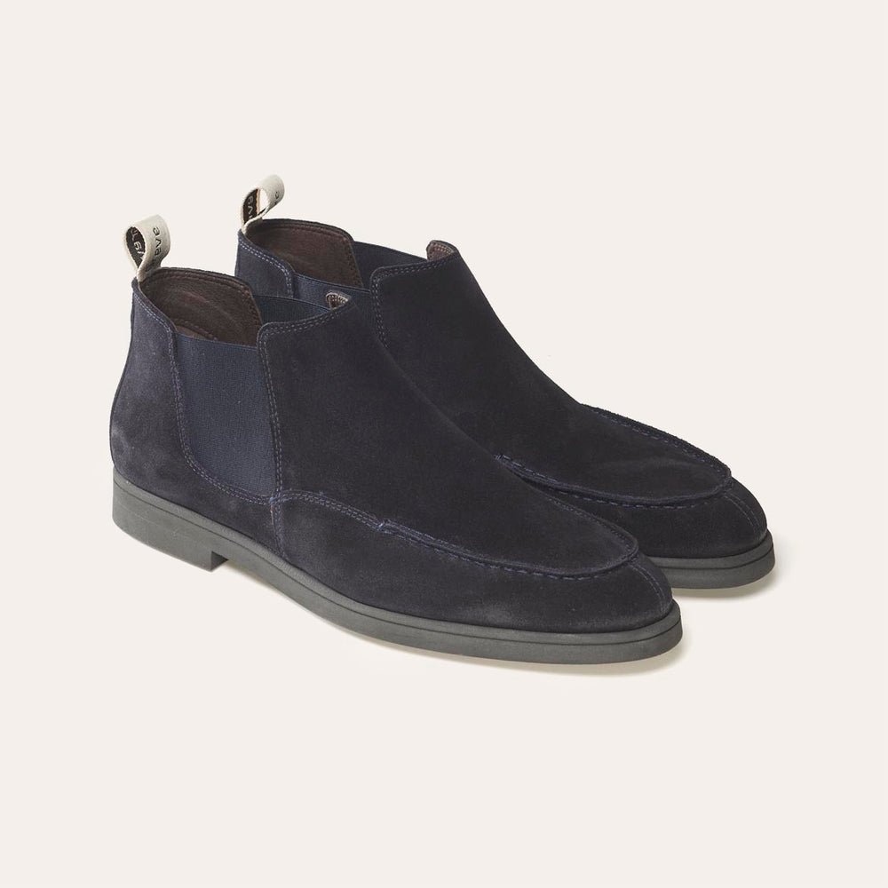 Greve Chelsea Tufo Dark blue-Suede-HEREN SCHOENEN & RIEMEN-Blauw