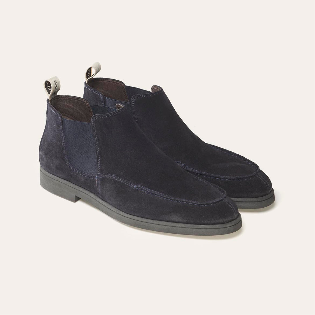 Greve Chelsea Tufo Dark blue-Suede-HEREN SCHOENEN & RIEMEN-Blauw
