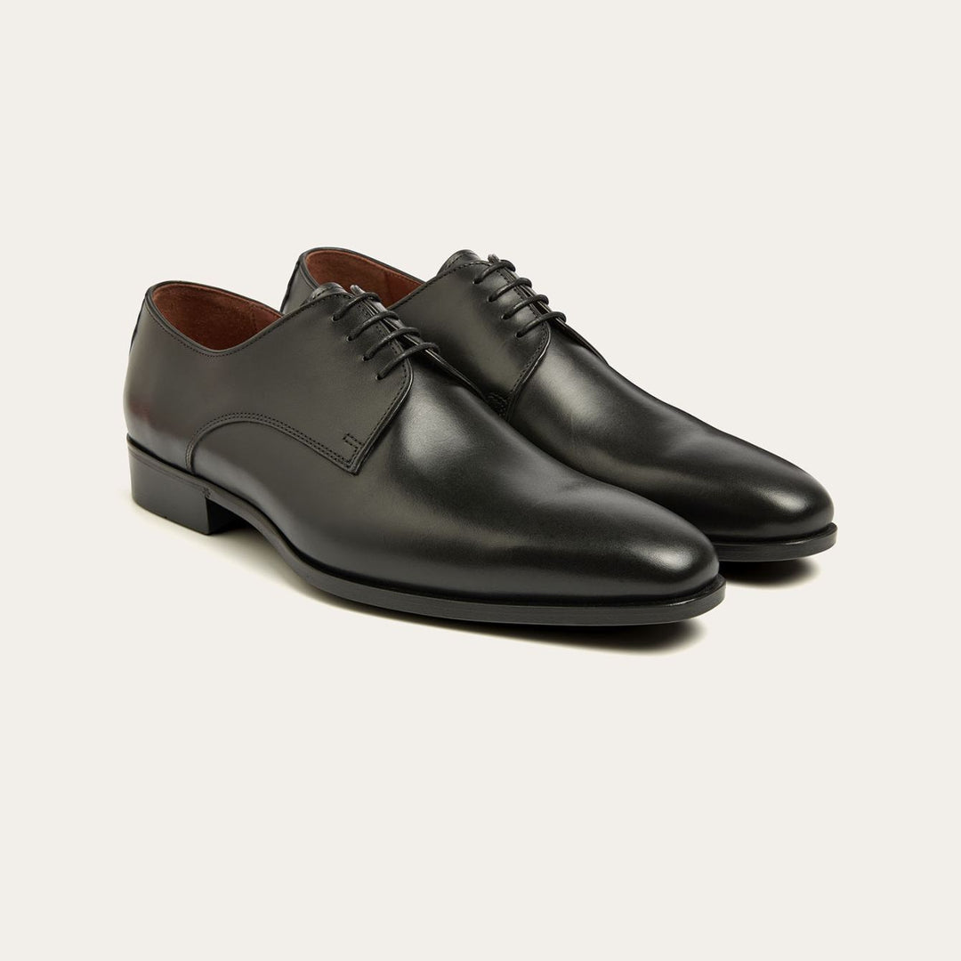 Greve Magnum Nero Puro-Kalfsleer-HEREN SCHOENEN & RIEMEN-Zwart