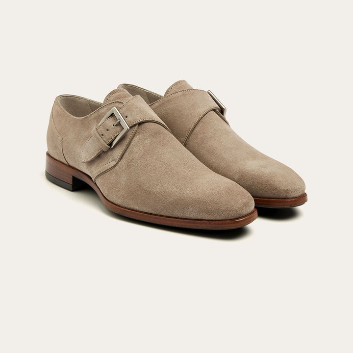 Greve RIBOLLA Roccia Suede gesp beige-HEREN SCHOENEN & RIEMEN-Beige