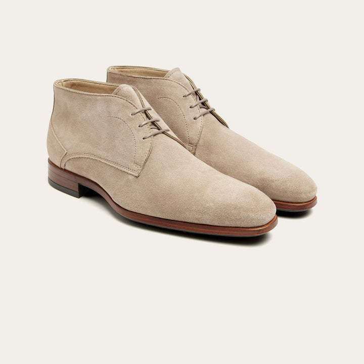 Greve RIBOLLA Roccia Suede halfhoge licht grijs-HEREN SCHOENEN & RIEMEN-Grijs