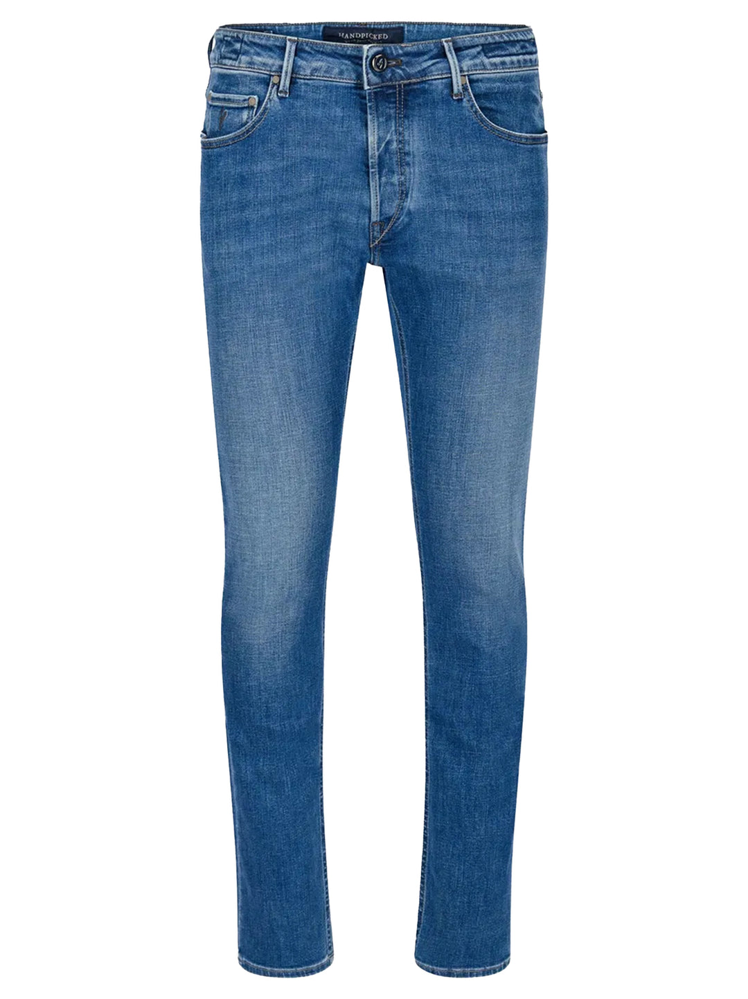 Handpicked Jeans Orvieto – Blauw-98% katoen,2% elastaan-HEREN BROEKEN-Blauw