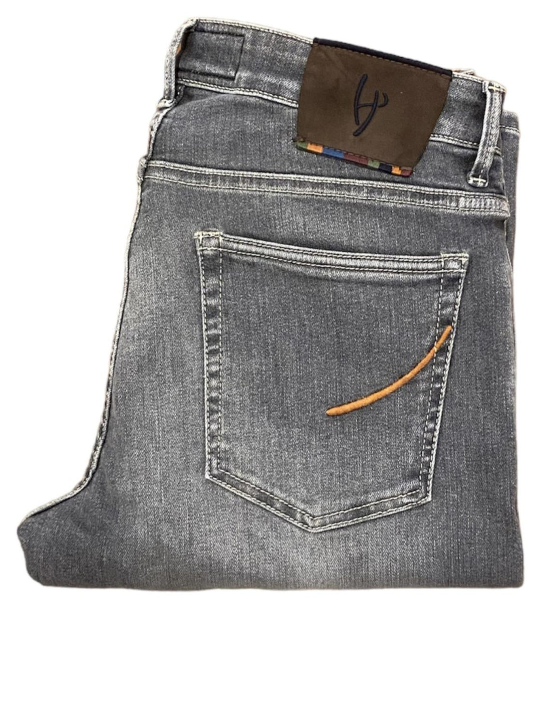 Handpicked ORVIETO jeans-78% katoen, 4% elasthaan, 11% lyocell, 7% elastomultiester-HEREN BROEKEN-Grijs