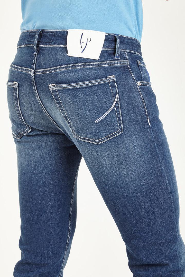 Handpicked Orvieto jeans-99% katoen, 1% elasthaan-HEREN BROEKEN-Blauw