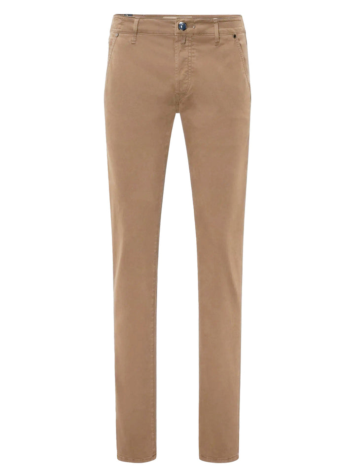Handpicked Ravello 5-Pocket Broek – Beige-99% katoen, 1% elastaan-HEREN BROEKEN-Beige