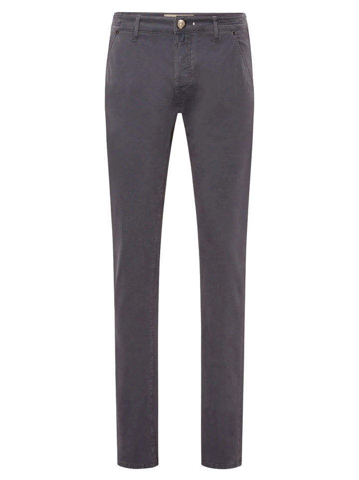 Handpicked Ravello 5-Pocket Broek – Grijs-99% katoen, 1% elastaan-HEREN BROEKEN-Grijs