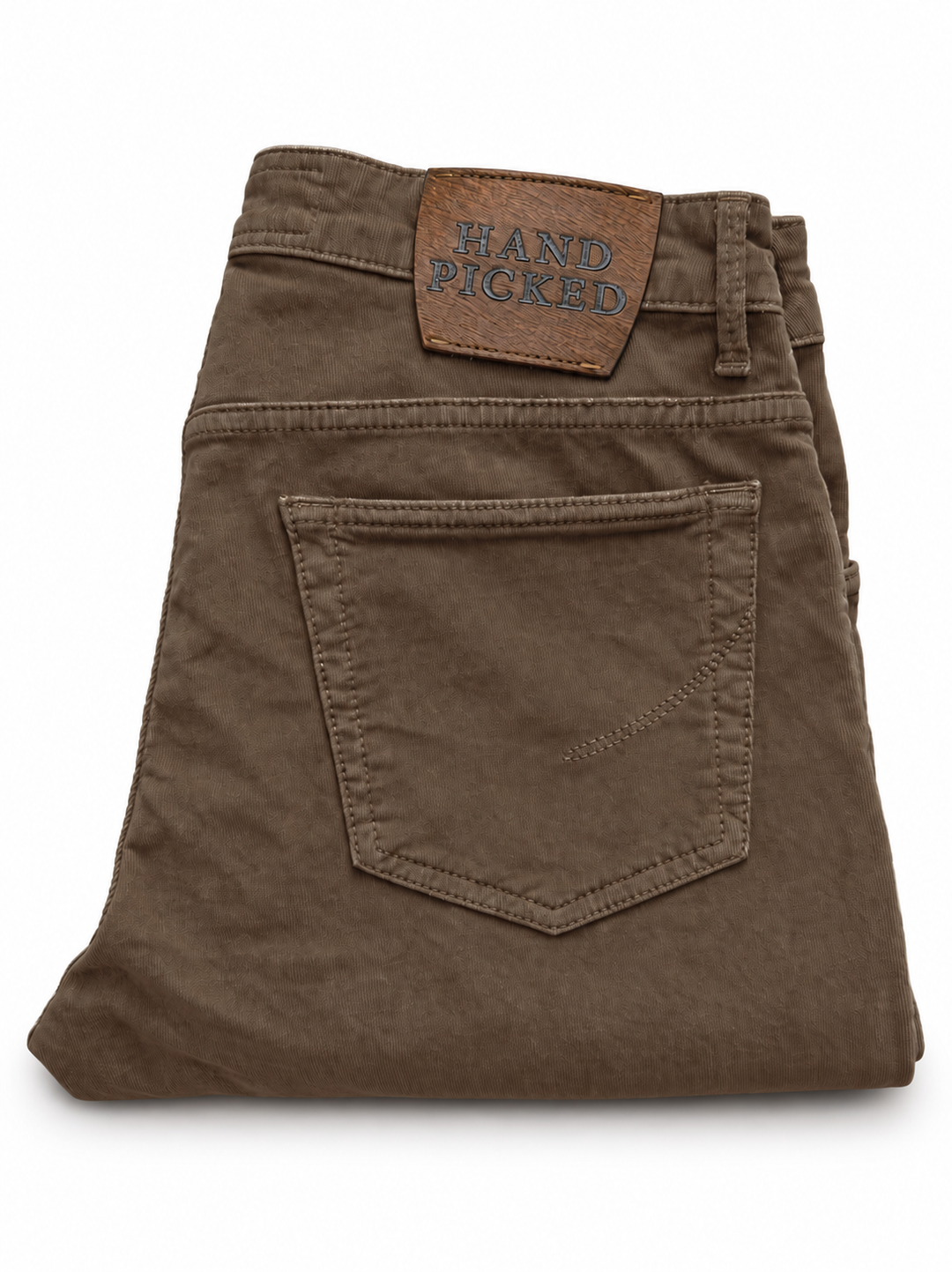 Handpicked Ravello Corduroy Broek – Bruin-98% katoen, 2% elasthaan-HEREN BROEKEN-Bruin