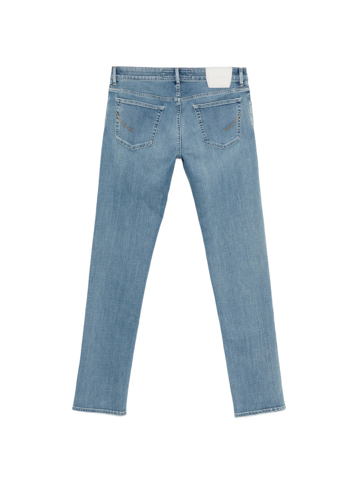 Handpicked Ravello jeans – Blauw-94% katoen, 6% elastaan-HEREN BROEKEN-Blauw