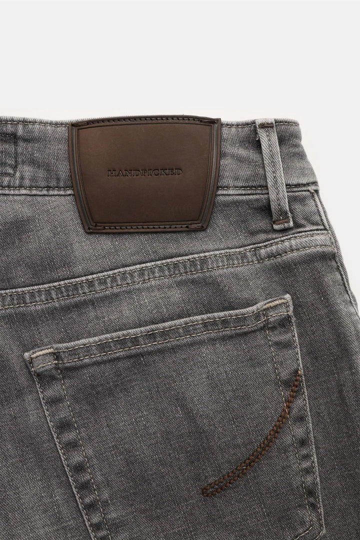 Handpicked Ravello Jeans – Grijs-100% katoen-HEREN BROEKEN-Grijs