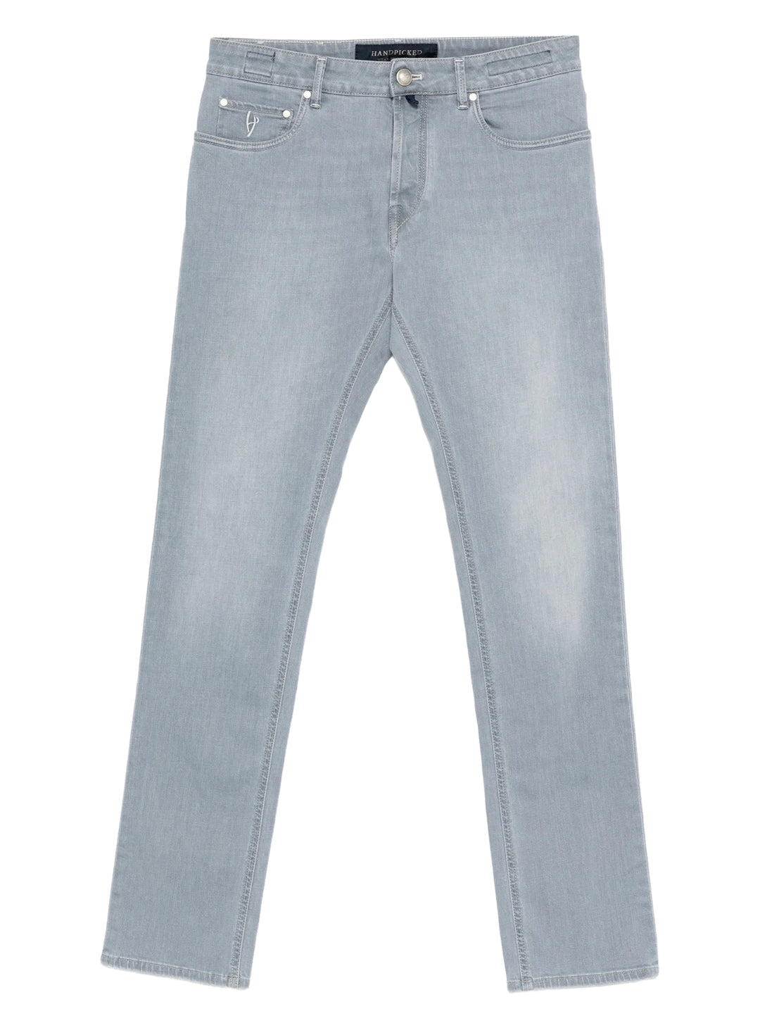 Handpicked Ravello jeans – Grijs-94% katoen, 4% elastomultiester, 2% elastaan-HEREN BROEKEN-Grijs