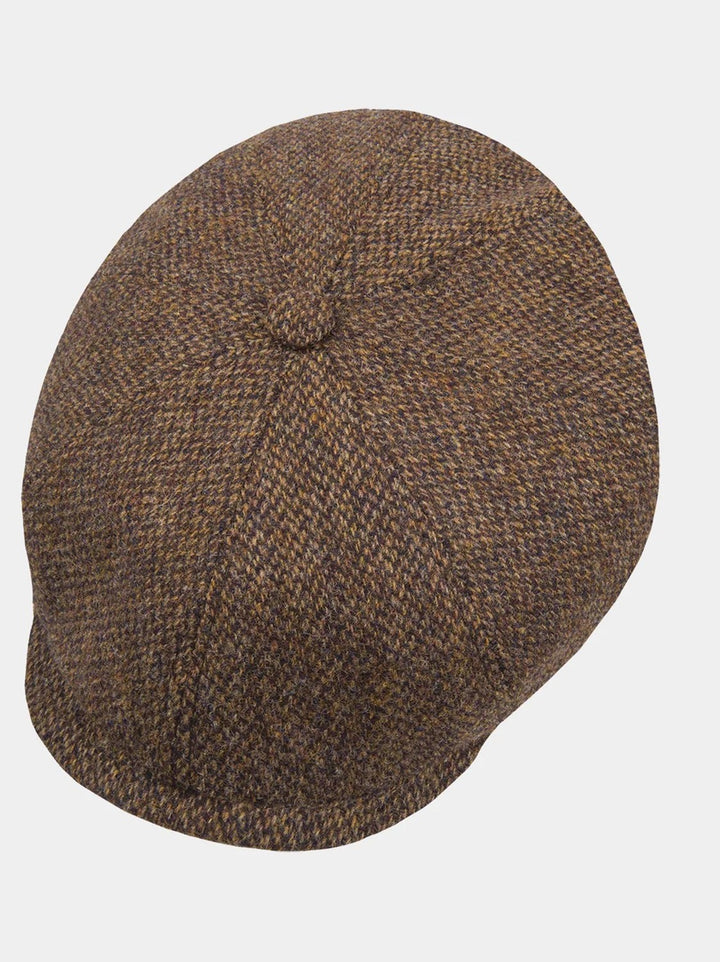 Hatland Barrow Wollen Pet – Bruin-100% wol-HEREN ACCESSOIRES-Bruin