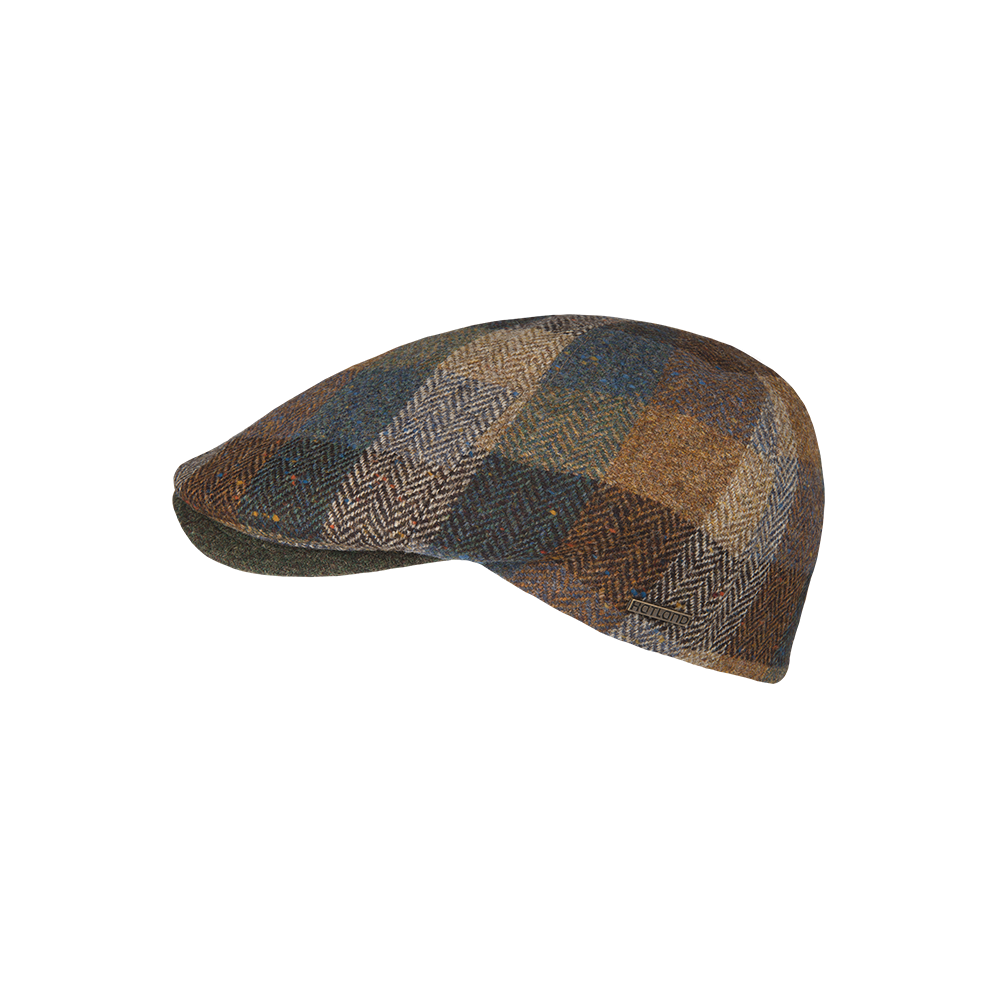 Hatland Casimir Wool Flat Cap – Patchwork-100% wol-HEREN ACCESSOIRES-Divers