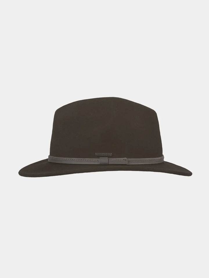 Hatland Durban Vilten Hoed – Bruin-100% wol-HEREN ACCESSOIRES-Bruin