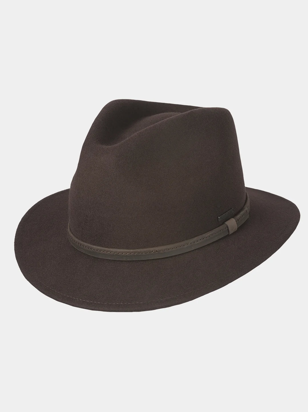 Hatland Durban Vilten Hoed – Bruin-100% wol-HEREN ACCESSOIRES-Bruin