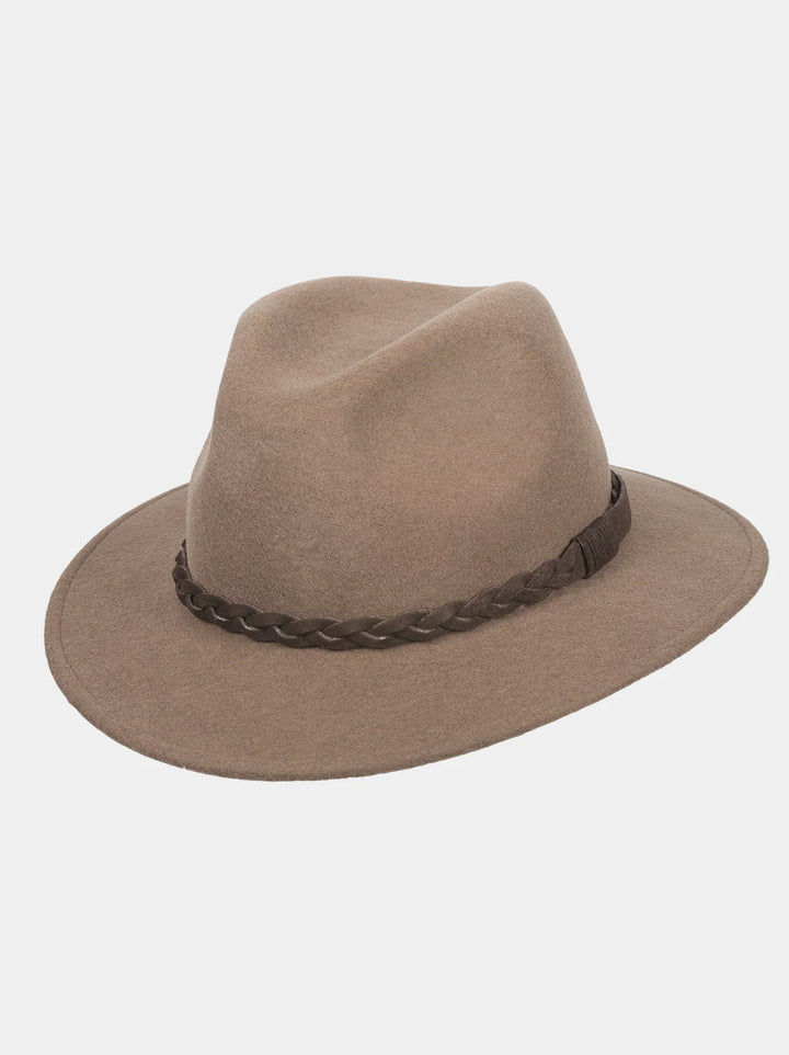 Hatland Eliseo Wollen Hoed – Bruin-100% wolvilt-DAMES ACCESSOIRES-Bruin