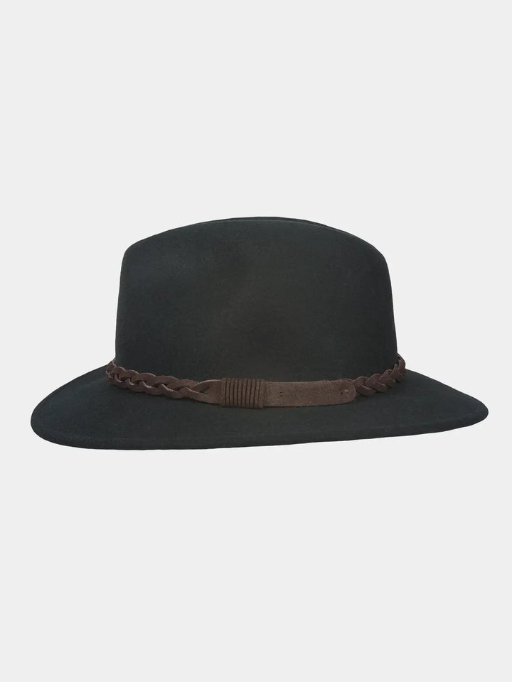 Hatland Eliseo Wollen Hoed – Zwart-100% wolvilt-DAMES ACCESSOIRES-Zwart