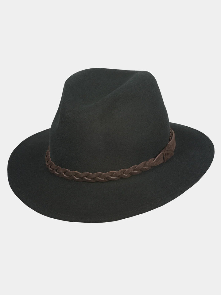 Hatland Eliseo Wollen Hoed – Zwart-100% wolvilt-DAMES ACCESSOIRES-Zwart