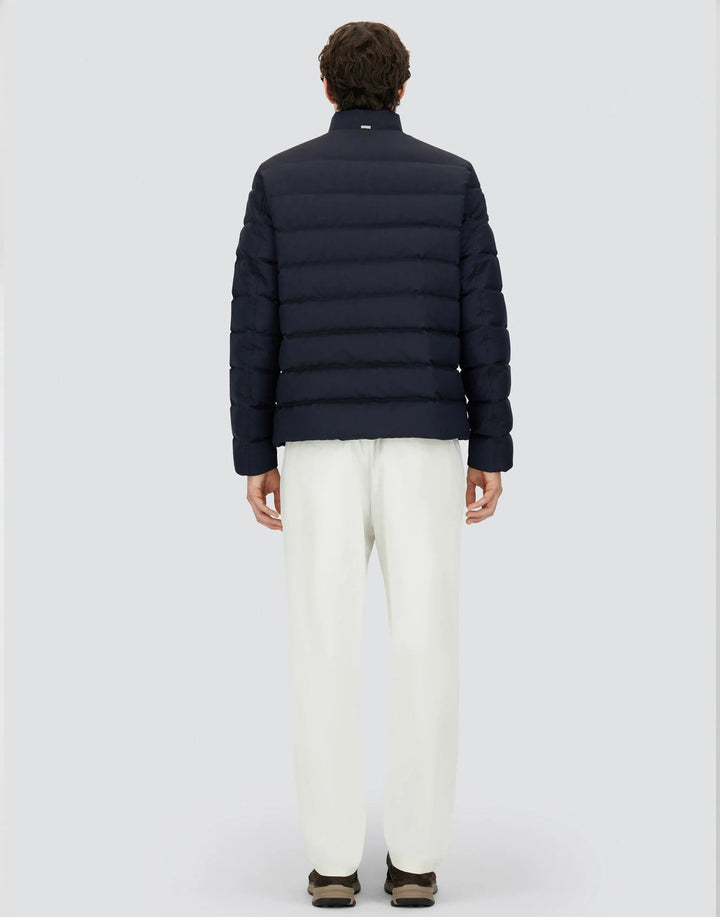 Herno Bomber Jack – Blauw-57% polyester, 43% lamswol-HEREN JASSEN & JACKS-Blauw