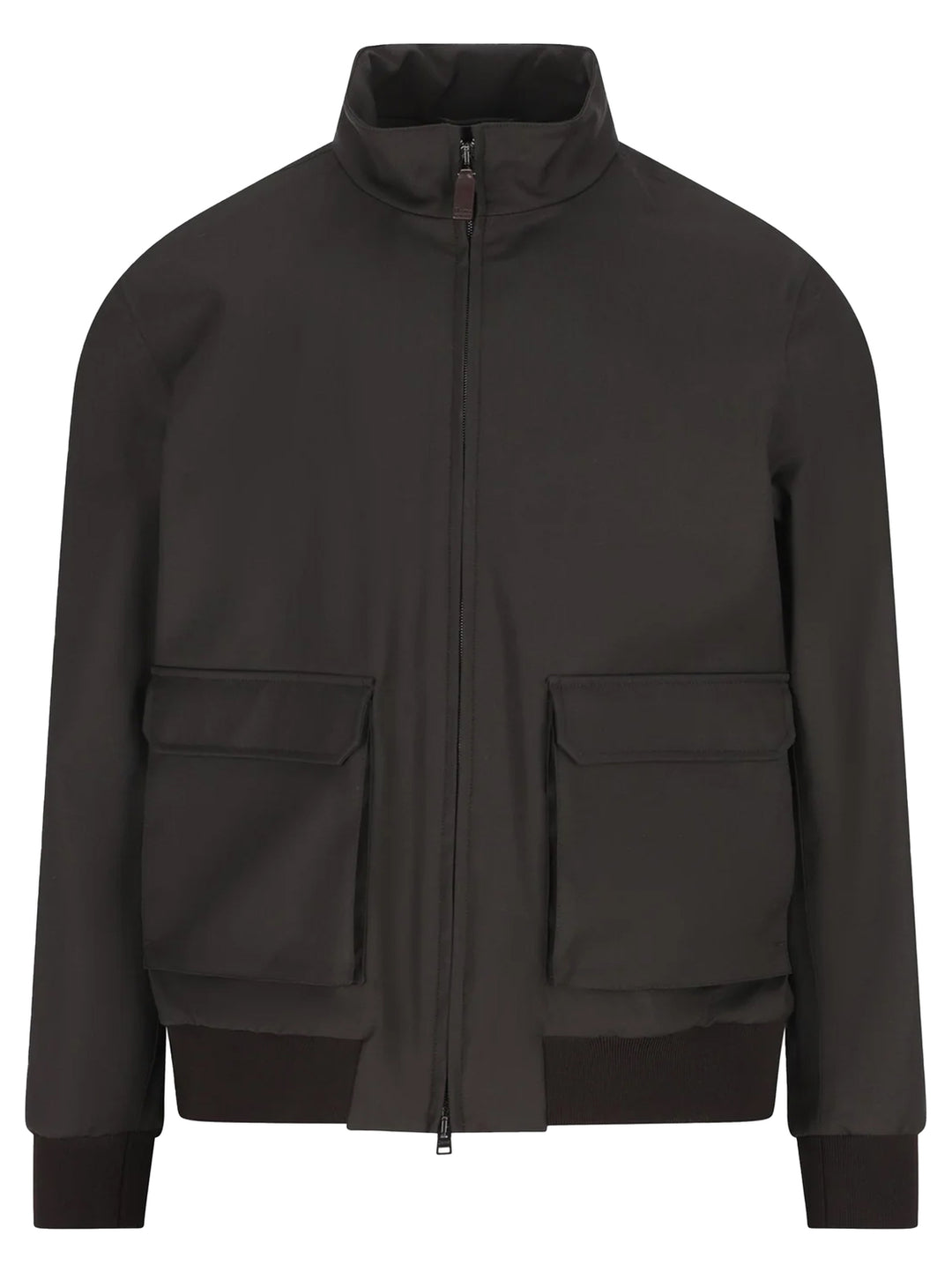 Herno Bomberjack Loro Piano Wool Storm Stof-100% wol<br />Lining: 100% polyester-HEREN JASSEN & JACKS-Bruin