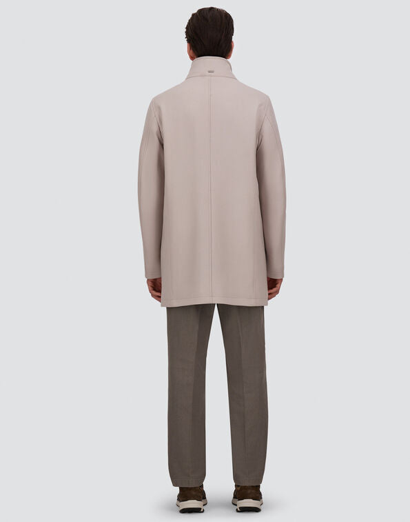 Herno Ecowool Jas met Imitatiebont – Beige-75% lamswol, 25% polyamide-HEREN JASSEN & JACKS-Beige