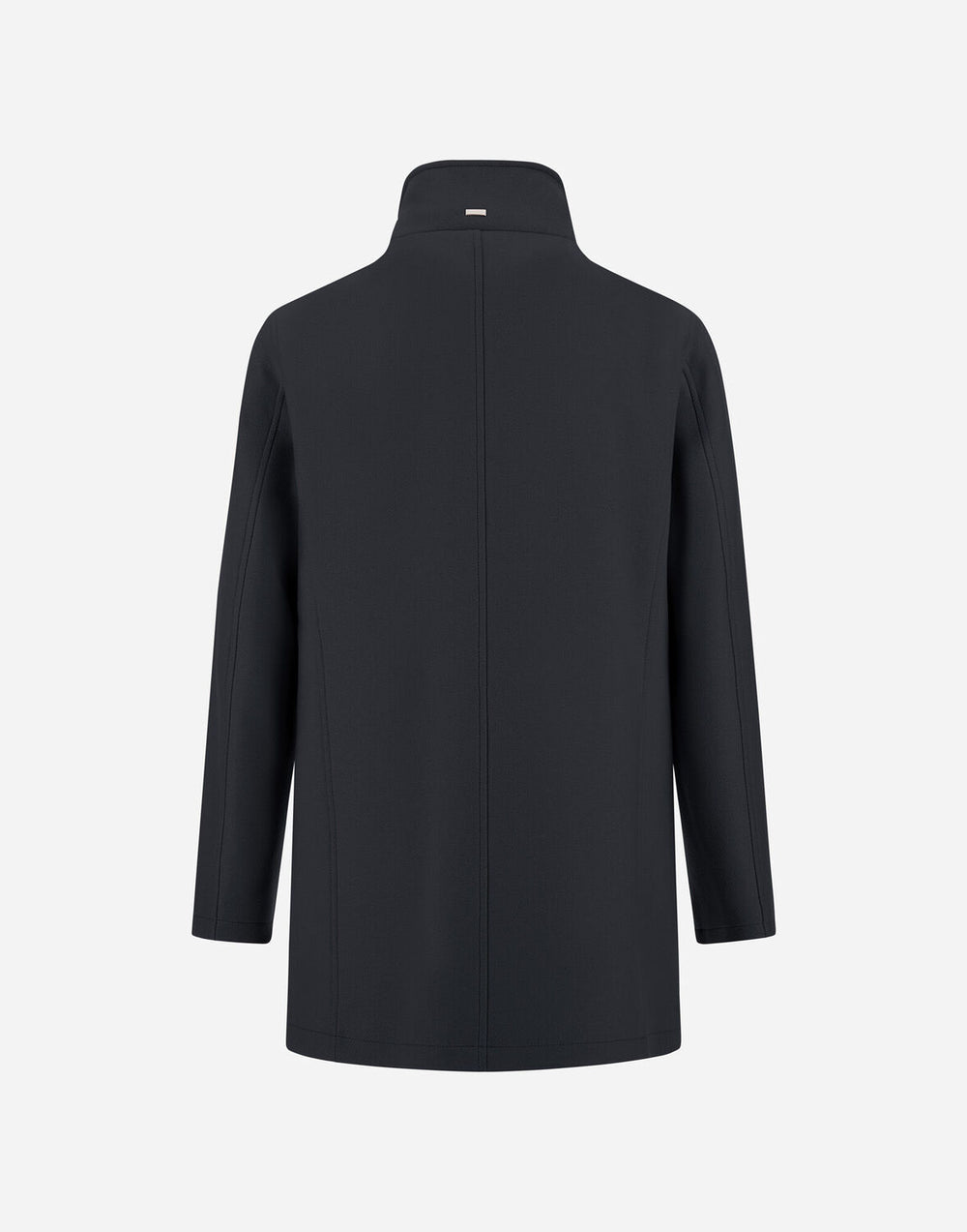 Herno Ecowool Jas met Imitatiebont – Blauw-75% lamswol, 25% polyamide-HEREN JASSEN & JACKS-Blauw