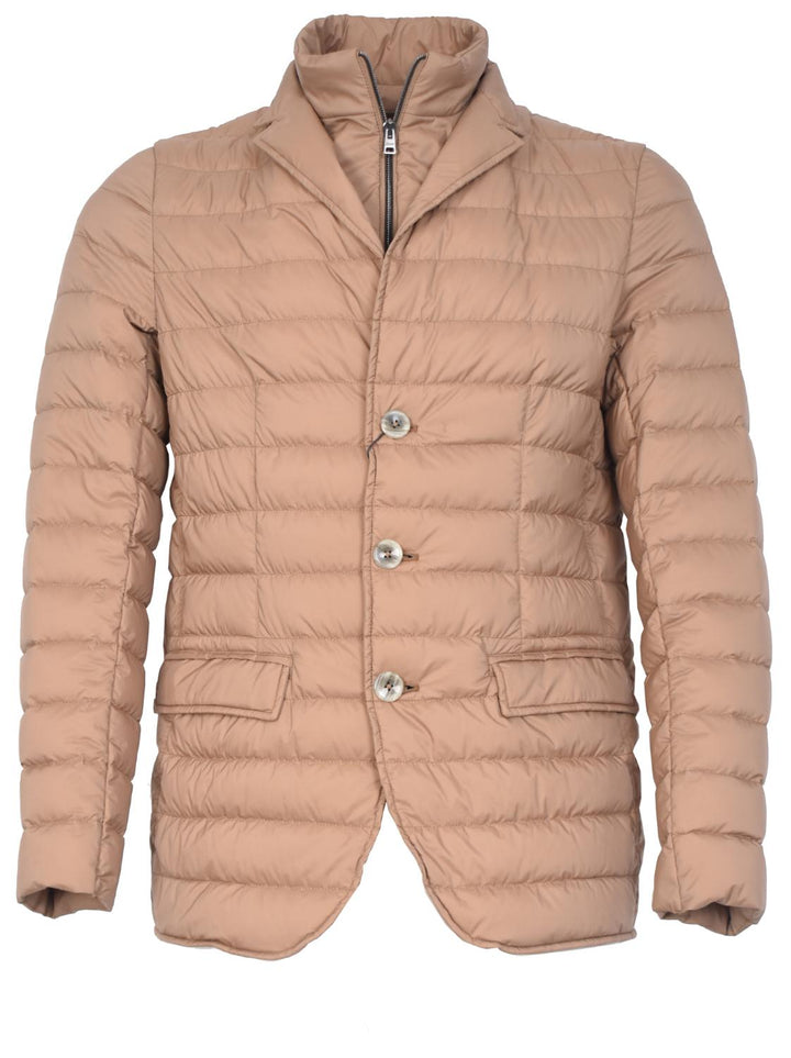 Herno gewatteerd colbertjack – Bruin-100% polyamide-HEREN JASSEN & JACKS-Bruin