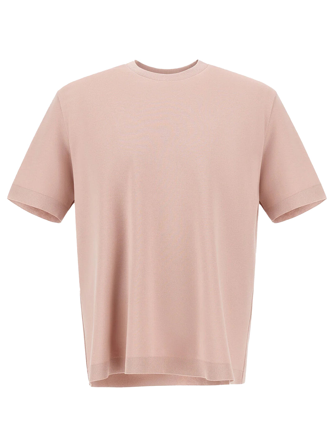 Herno Jersey knit effect T-shirt – Roze-100% katoen-HEREN POLO'S & T-SHIRTS-Roze