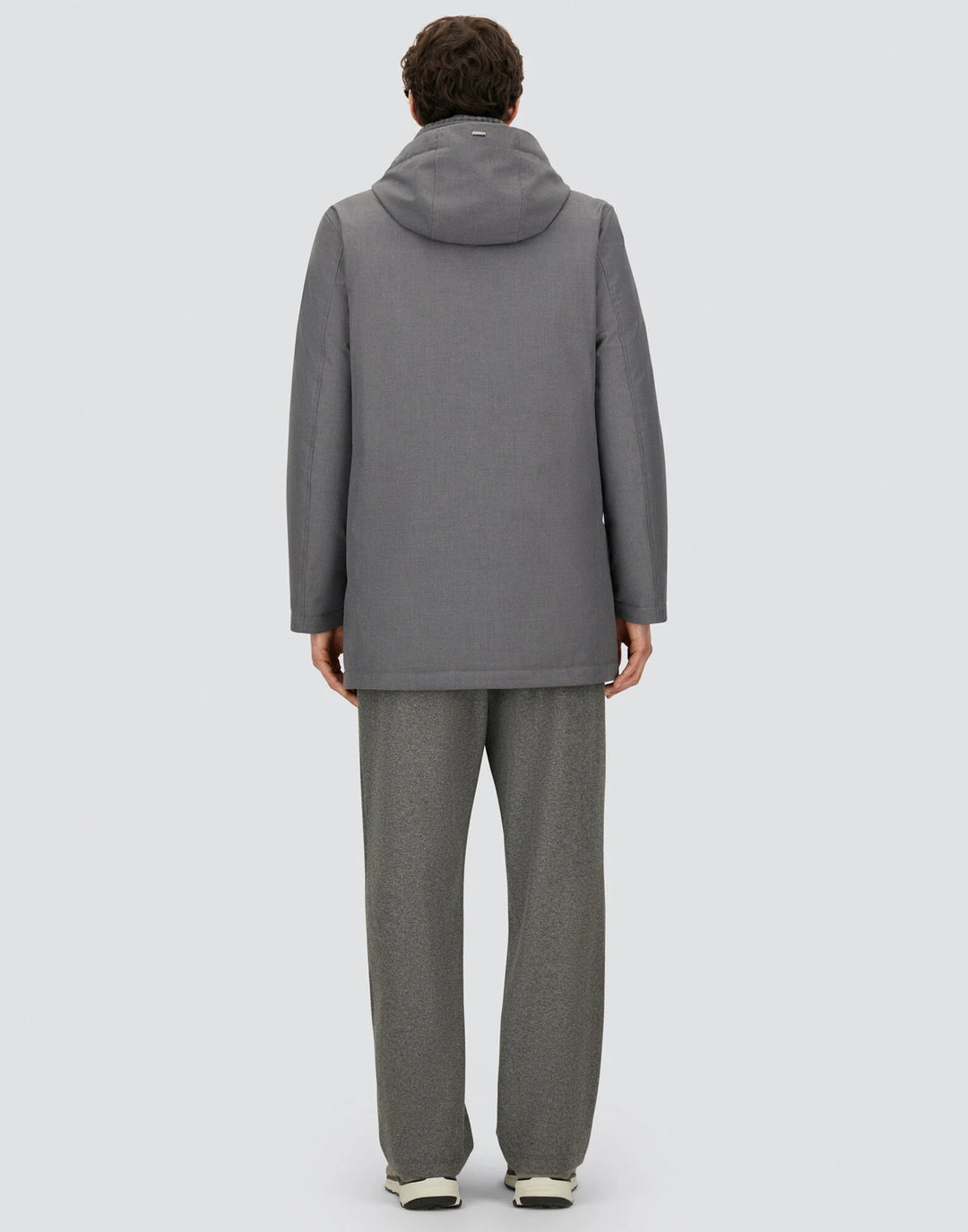 Herno New Business Down Parka – Grijs-80% polyester, 20% viskose-HEREN JASSEN & JACKS-Grijs