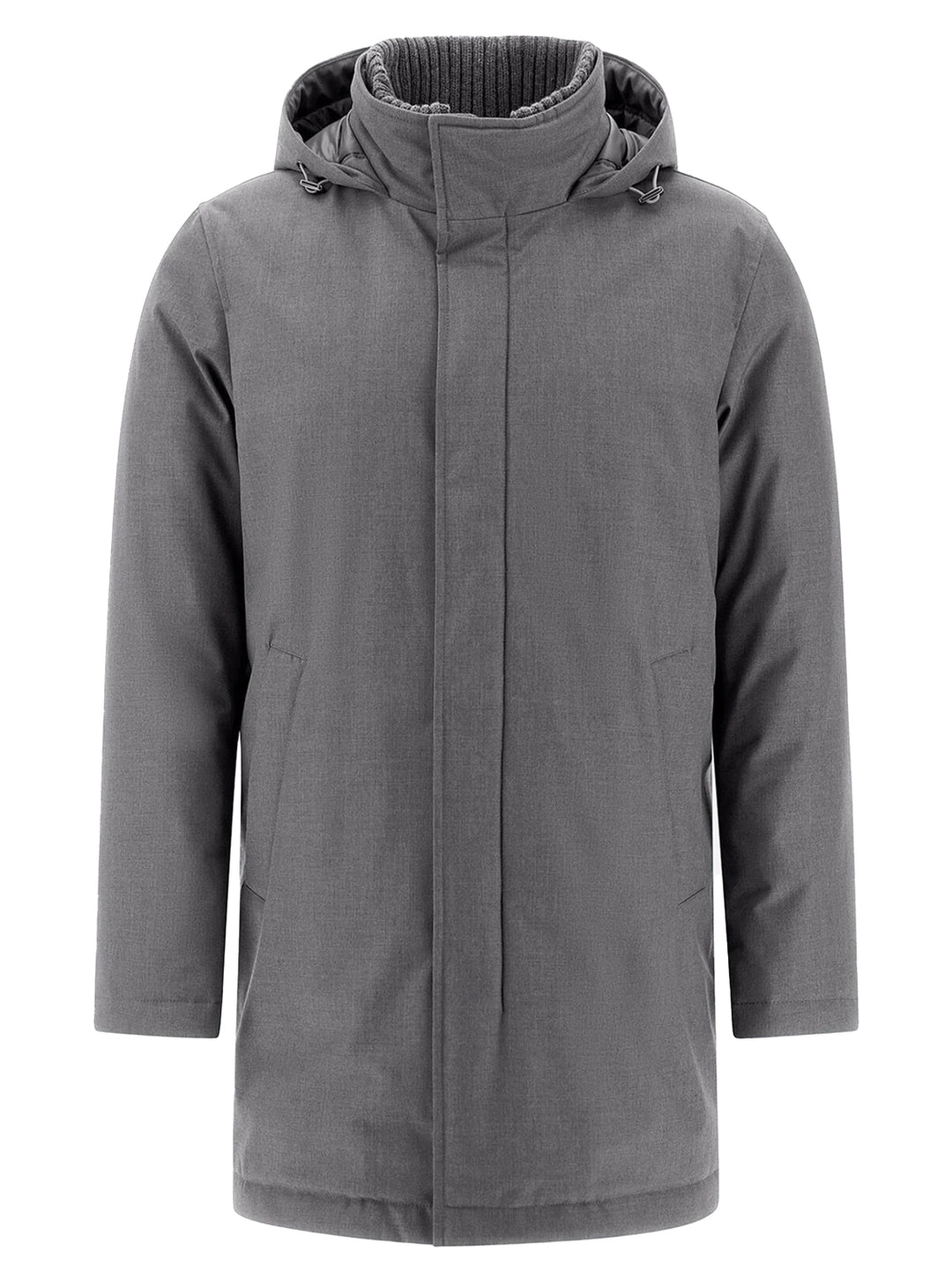 Herno New Business Down Parka – Grijs-80% polyester, 20% viskose-HEREN JASSEN & JACKS-Grijs