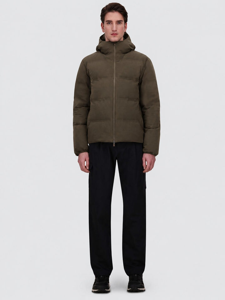 Herno New Impact Donsjack – Bruin-85% polyamide, 15% elastaan<br />Voering: 78% polyamide, 22% elastaan-HEREN JASSEN & JA