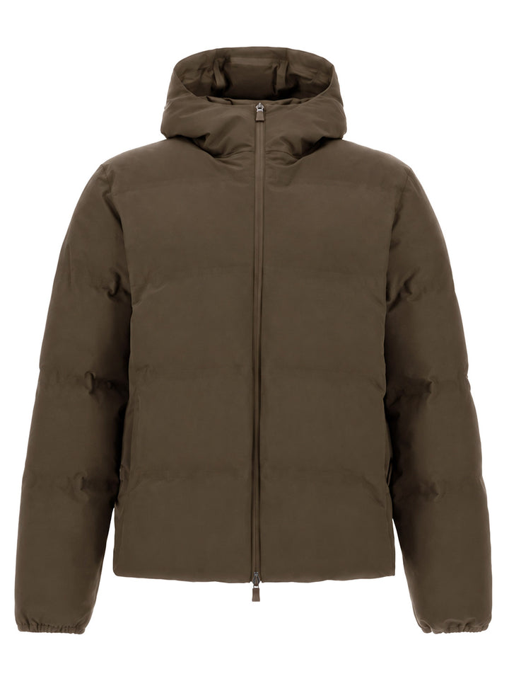 Herno New Impact Donsjack – Bruin-85% polyamide, 15% elastaan<br />Voering: 78% polyamide, 22% elastaan-HEREN JASSEN & JA