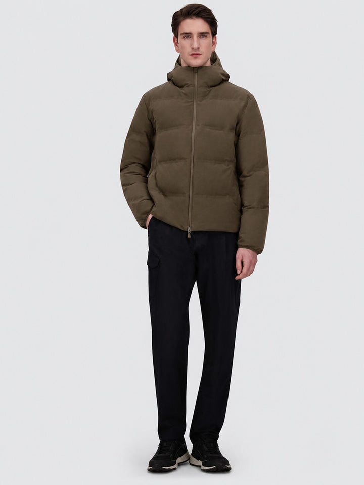 Herno New Impact Donsjack – Bruin-85% polyamide, 15% elastaan<br />Voering: 78% polyamide, 22% elastaan-HEREN JASSEN & JA