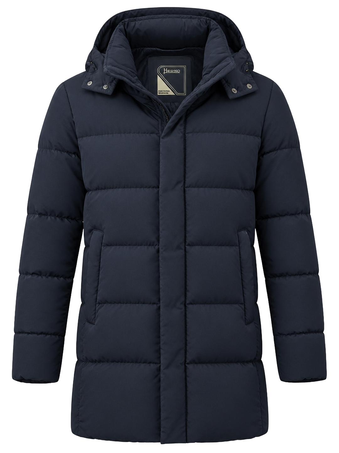 Herno Parka – Blauw-100% polyester<br />Voering: 100% polyamide-HEREN JASSEN & JACKS-Blauw
